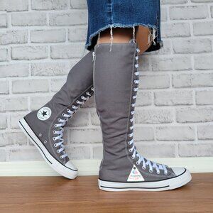 ⭐Converse Chuck Taylor All Star XXHi 12.5 Women Knee-Hi Boots Shoes Gray A12319C